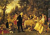 Carl Herpfer A Festive Gathering painting